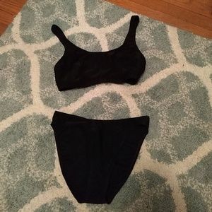 Black Christina Two Piece Swimsuit Bikini